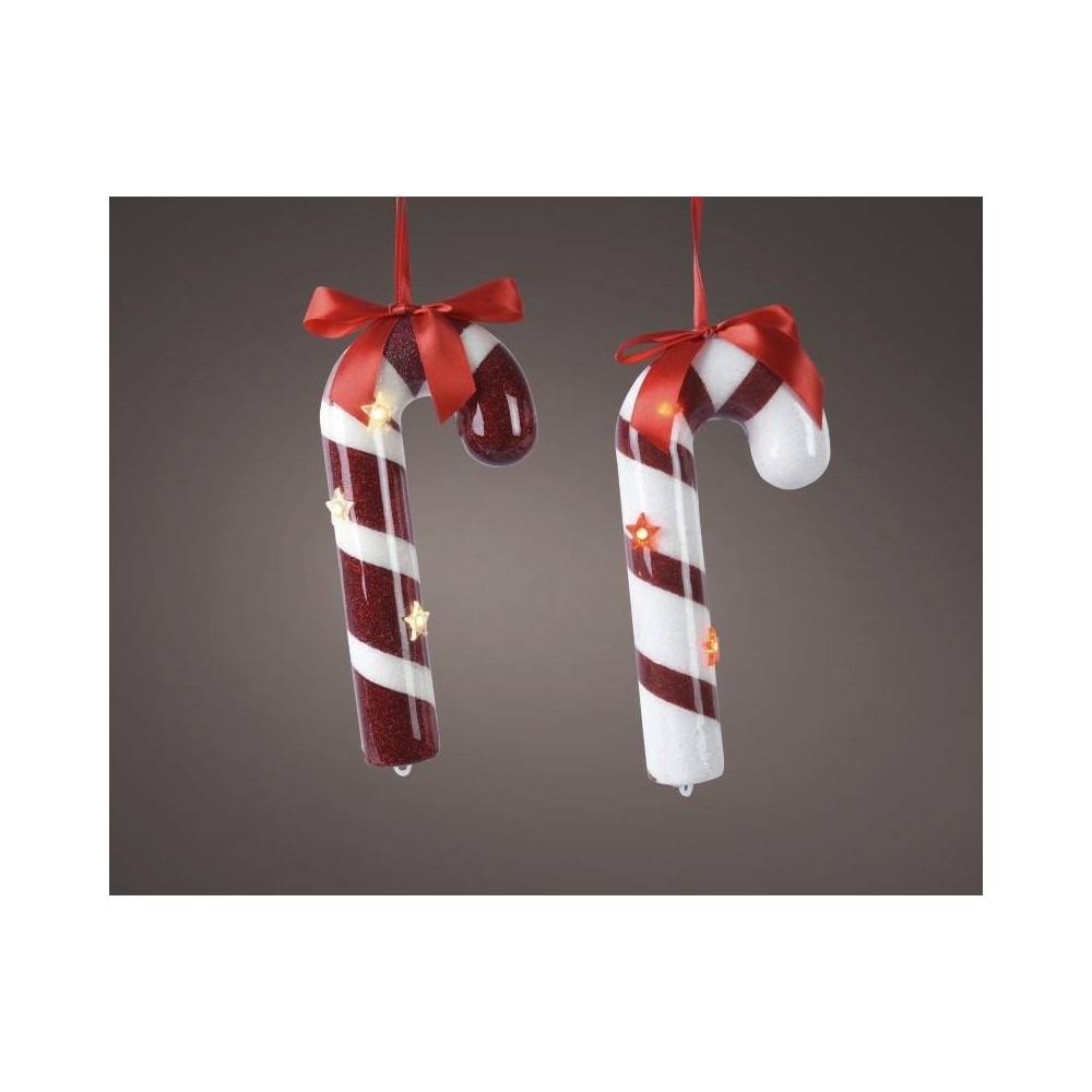 CANDY CANE CON LED RED-WHITE 2